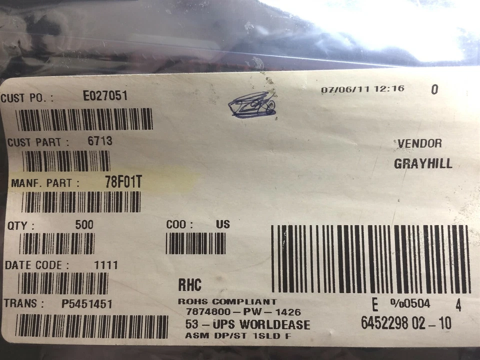 78F01T GRAYHILL SWITCH SLIDE DIP DPST 150MA 30V ROHS 4 PIECES - Image 2 of 2