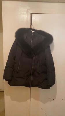 A Black Mackage Women s pre-owned xxl coat excellent condition. Cost 1200 to 950