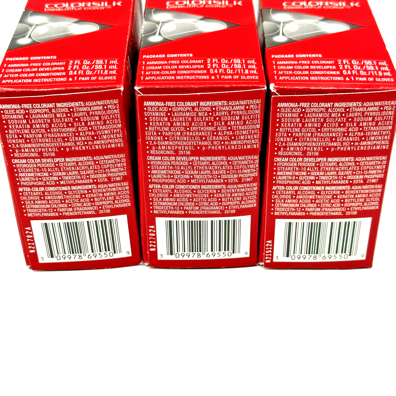 3 Pack Revlon ColorSilk Beautiful Color Permanent Hair Color 50 Light Ash Brown