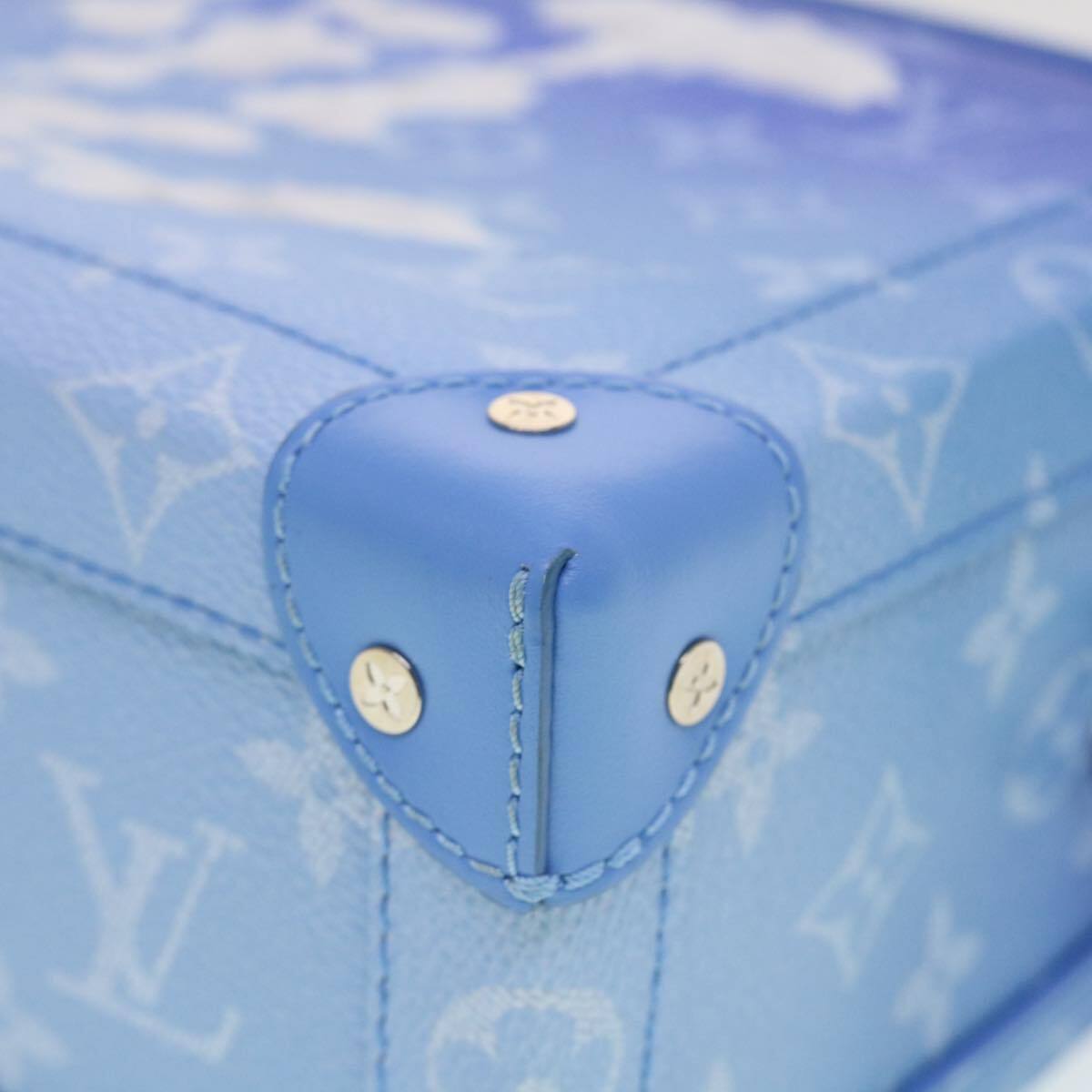 LOUIS VUITTON Monogram Clouds Soft Trunk Shoulder Bag Blue M45430 