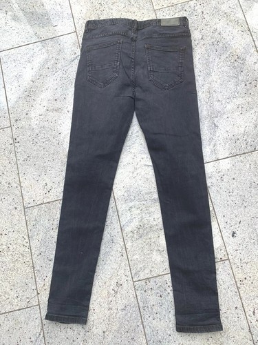 Denim & Co Herren Jungen Jeans Skinny Schwarz Destressed Größe W32 L32 Wie NEU - Bild 4 von 6