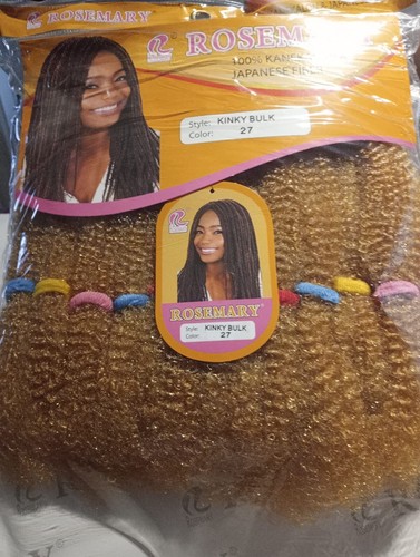 Afro Kinky Bulk Synthetic Rosemary 100% Kanekalon Fiber Hair Extension - Picture 7 of 24