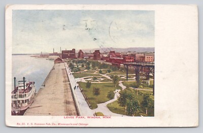 Levee Park Winona Minnesota Postcard