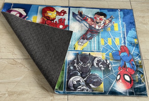 Superhero, Superhero Rug, Super Hero Rug, Hulk Pattern Rug, Spiderman Rug - Picture 9 of 10