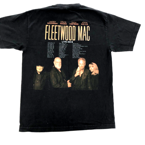 Fleetwood Mac Shirt Mens Medium Black Live 2013 Concert Band Rare 70s 80s Merch - Picture 2 of 4