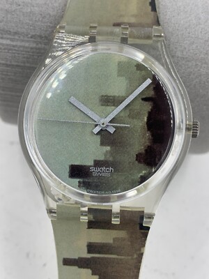 Swatch watch GK241 OXYGEN TWIN TOWERS LA Skyline Elements