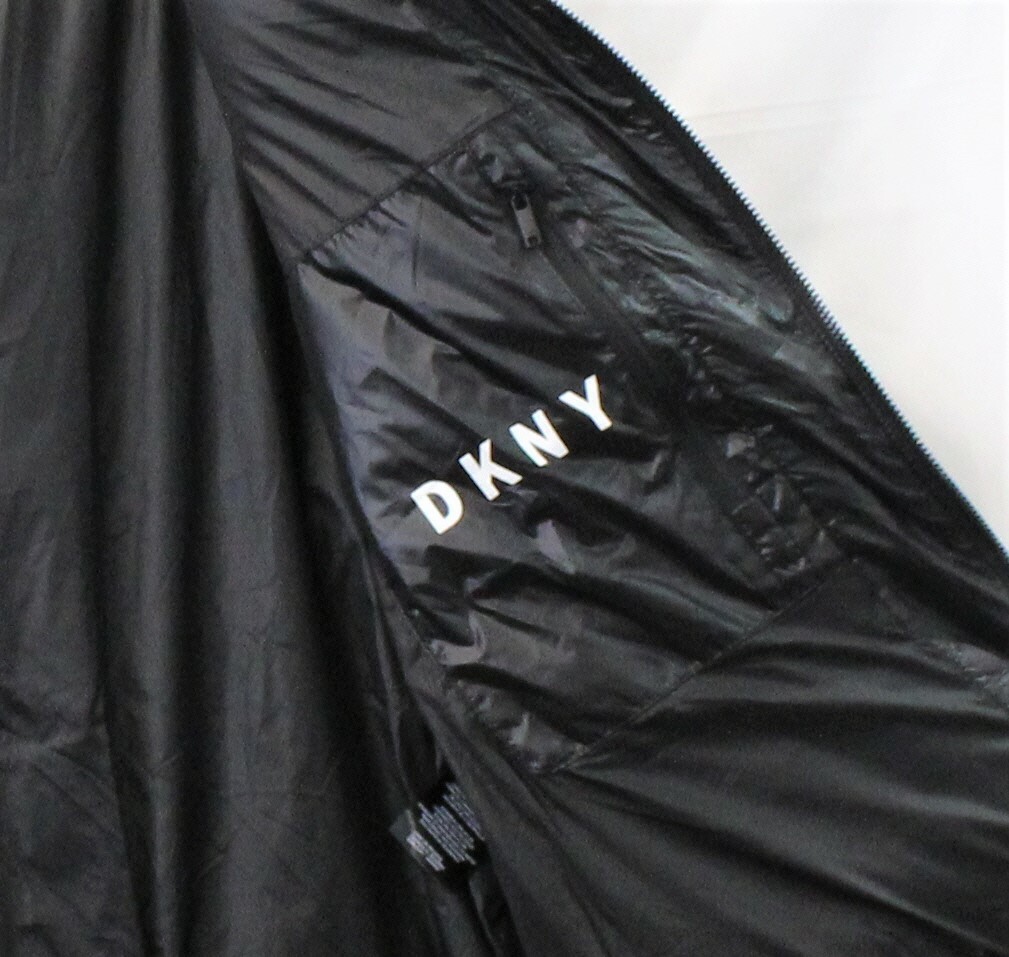dkny black puffer