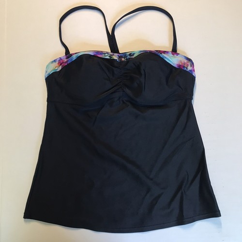 Athleta Floral Fade Bandeau Tankini Swimsuit Top - 34 B/C #439078 - Picture 3 of 7
