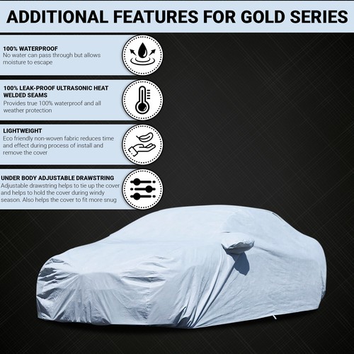 Premium UV Custom Car Cover For 2005 2006 2007 2008 2009 2010 2011 Cadillac STS - Foto 4 di 18