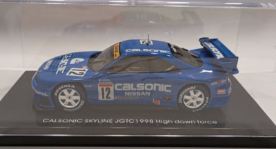 EBBRO CALSONIC SKYLINE (R33) JGTC 1998 HIGH DOWN FORCE NISSAN SKYLINE SCALE 1:43