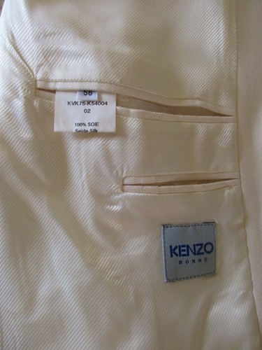 Veste en soie Kenzo Beige Taille 56 à - 69% - Imagen 7 de 7
