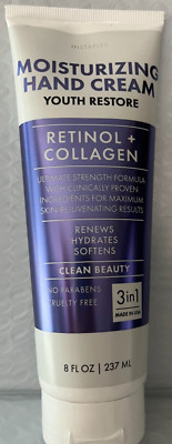 INSTAPLEX MOISTURIZING HAND CREAM YOUTH RESTORE RETINOL&COLLAGEN 3-IN-18FLOZ