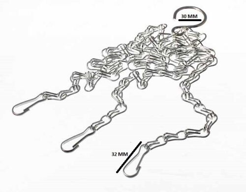 NEW 100 X Hanging Basket Chain Zinc Plated Rust Resistant 14&Quot; 350mm Length