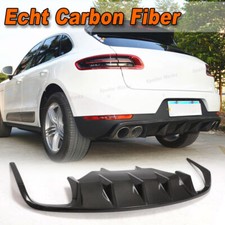 Passt für Porsche Macan 2014-20 Carbon Heckdiffusor Diffusor Heckansatz Spoiler