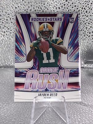 2023 Panini Rookies & Stars Jayden Reed Rookie Rush Green Bay Packers RR-10