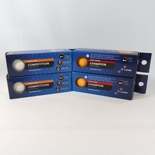 4xTorneo-Table Tennis Champion+Competition 40+ Plastic Balls (Set 3 Balls Each)