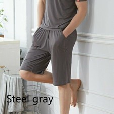 Men Jogging Lounge Shorts Football Gym Sports Training Workout Pajamas Soft Cosy
