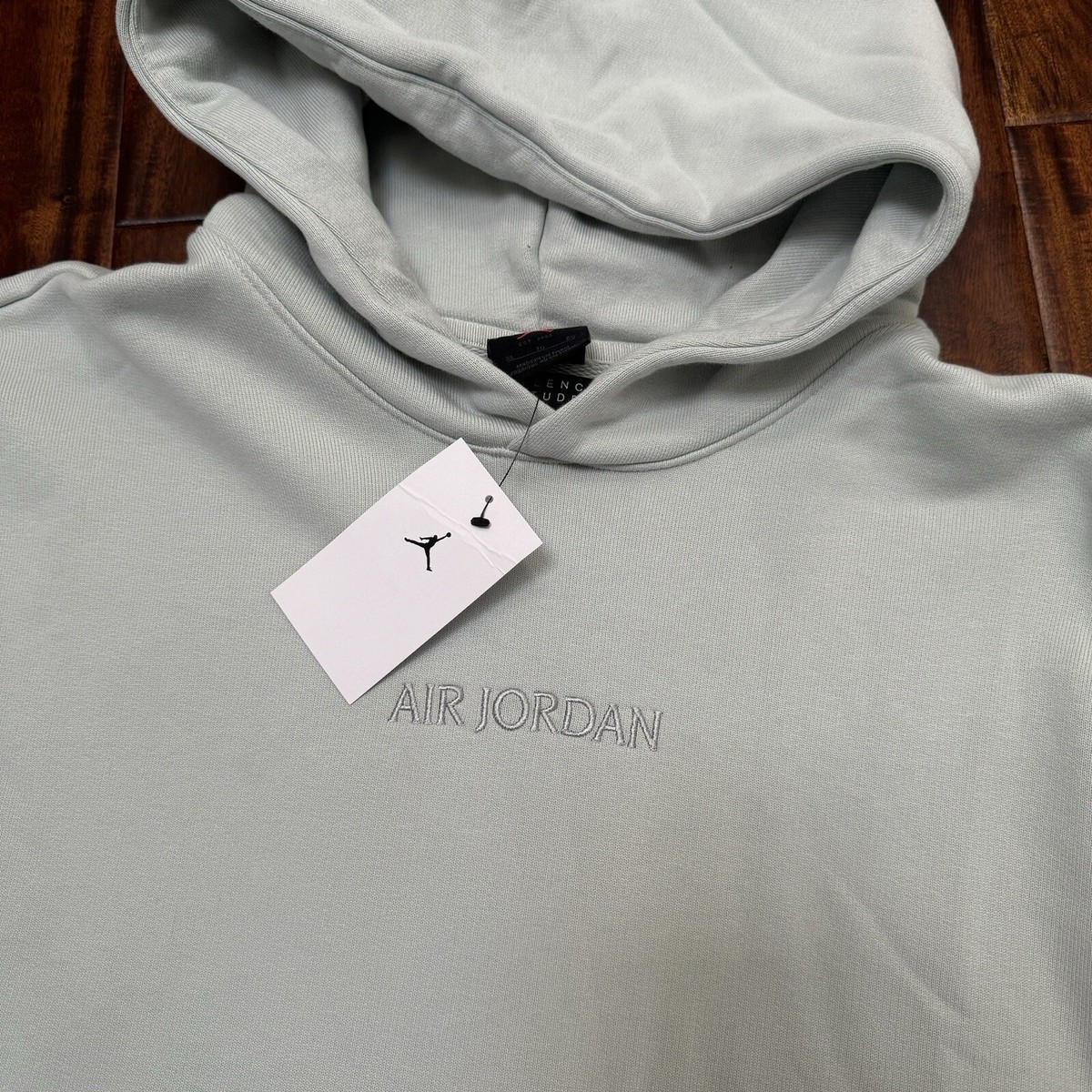 【SALE】 ★トレーナー Air Jordan Wordmark Terry Hoodie $120 Size XL Light Silver