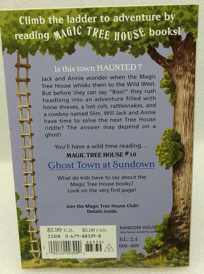 Ghost Town At Sundown (Magic Tree House, No. 10) - Paperback - VERY ...