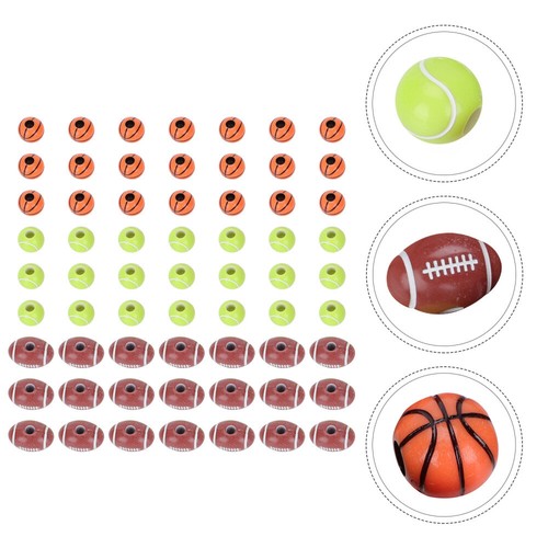 6 Count Beaded Jewelry Accessories Bracelet Craft DIY Ball Shape - Picture 4 of 12