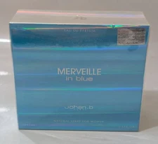 Merveille in Blue for Women by Johan B. 3.4 oz Edp Spray new sealed box disconti