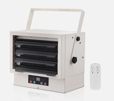 Electric Garage Heater, 5000-Watt Digital with Remote Ceiling/Wall Mount