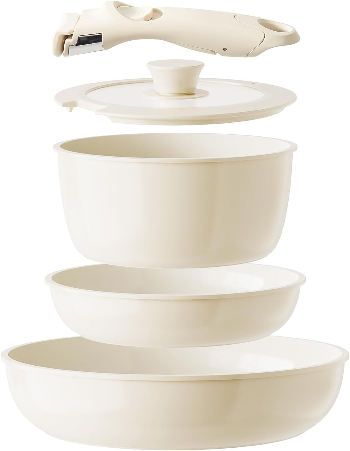 Set Pentole da Campeggio in Ceramica: Robusto, Leggero e Impilabile