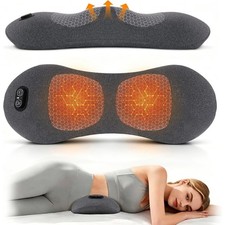 3In 1 Smooth Spine Triple Fusion Back Massager Electric Lumbar Support Pillow
