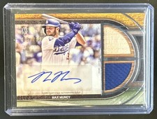 2025 Topps Museum Max Muncy Signature Dual Jersey Auto #/299