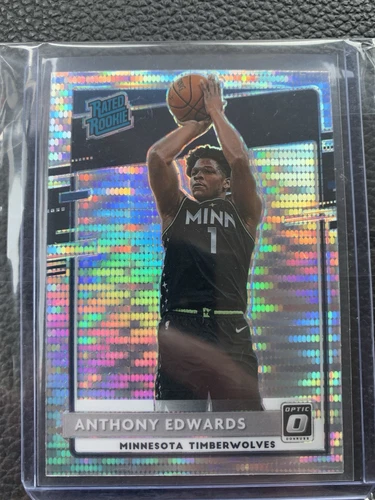 2020-21 Panini Donruss Optic - Rated Rookie Anthony Edwards #151 Pulsar Prizm...