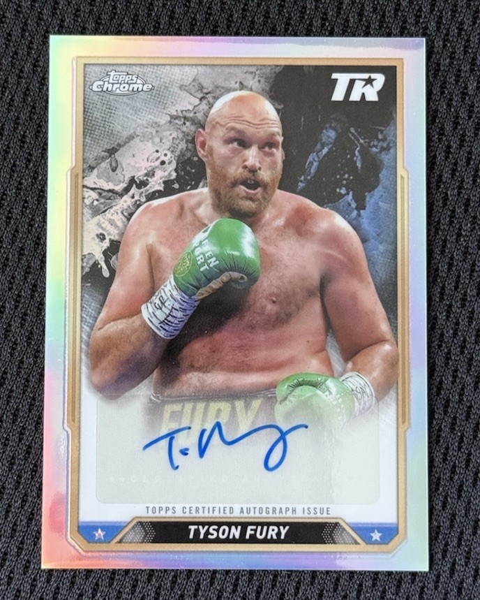 2024 Topps Chrome Boxing Tyson Fury Auto #CBA-TFY Autograph Card