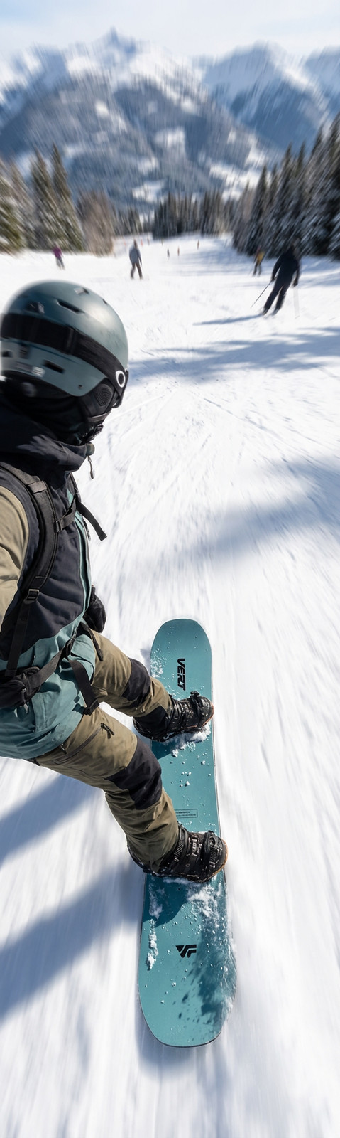 Vert Snowboard - The Glacier All-Mountain Glacier Blue True Twin Camber