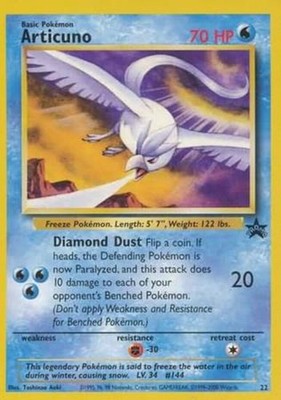Heavily Played Articuno - #22 - The Power of One theatrical release Pokemon WoTC