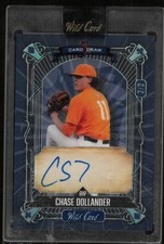 2024 Wild Card 5 Card Draw Chase Dollander Autograph Auto Blue