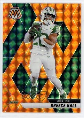 2025 Panini Mosaic Orange Mosaic Prizm /199 Breece Hall #236 10up