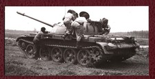 DDR 1964 NVA Originalfoto 22 x 10,8 cm Gefechtsexerzieren T 54 A, im Gel&auml;nde