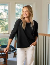 Frank & Eileen - Quinn Long-Sleeve Crewneck Tee - Choose Color & Size -Brand New