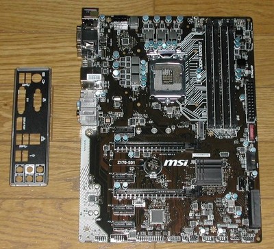 MSI Z170-S01 LGA1151 Mainboard OEM mit IO Shield M.2 Schrauben