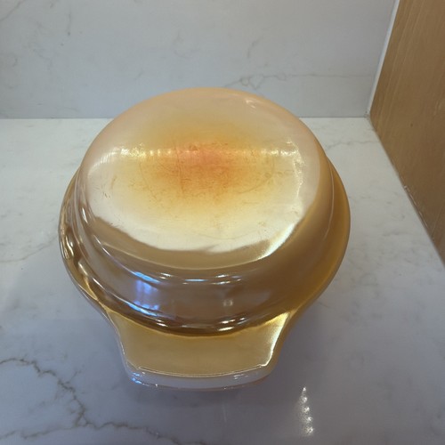 Vintage Anchor Hocking Fire-King Peach Luster 1.5 L Casserole Dish With Lid
