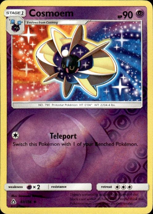 Pokemon Reverse Holo Cosmoem SM - Ultra Prism 61/156 LP