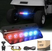 10L0L Golf Cart LED Strobe Light Emergency Safety Warning Universal Front Rear