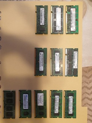 Verschiedene Notebook RAM