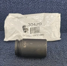 Grey Pneumatic 3042D: 3/4" Drive 6-Point 1-5/16" Deep Length Impact Socket