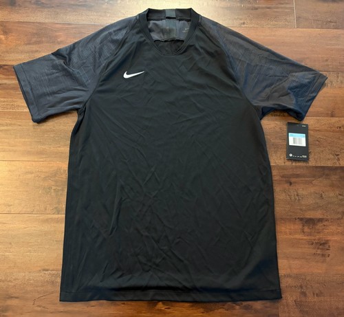 Nike Men’s Dry Strike Soccer Jersey Dri-FIT Football AJ1022 Black Medium M