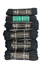 Heavy Duty Black Round Nylon Boot and Hiking Shoe Laces 1 Pair
