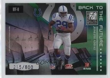 2007 Donruss Elite Back to the Future Green Joseph Addai Eric Dickerson HOF 1d4