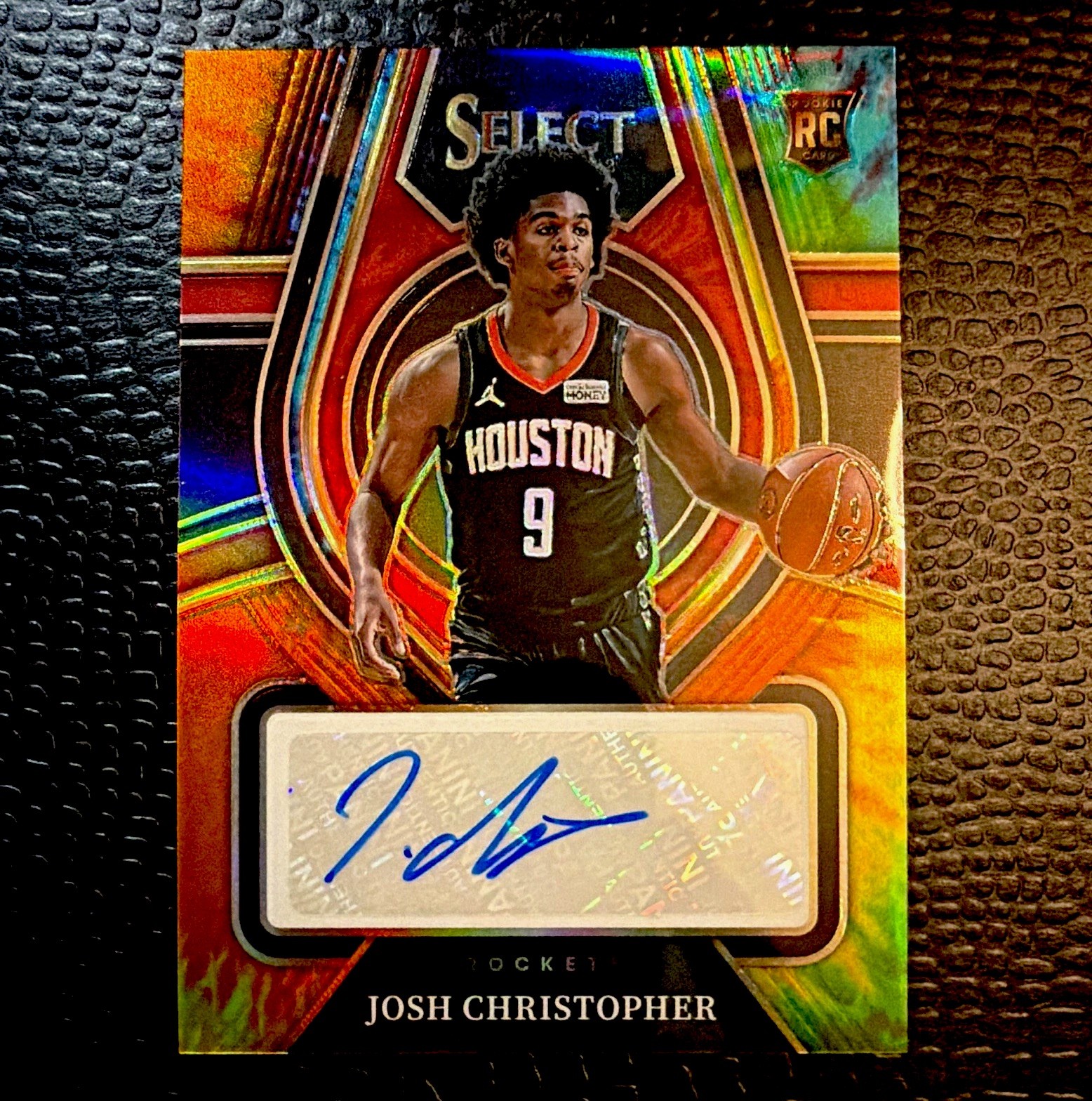 Panini 2021-22 Select Rookie Signatures Josh Christopher TieDye Prizm Auto 08/25