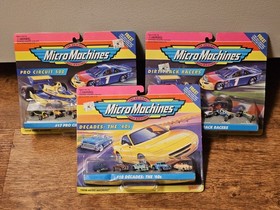 Lot of 5 Vintage 1995 Galoob Micro Machines Minis #25 Rally Set: #10, 17, 18, 11