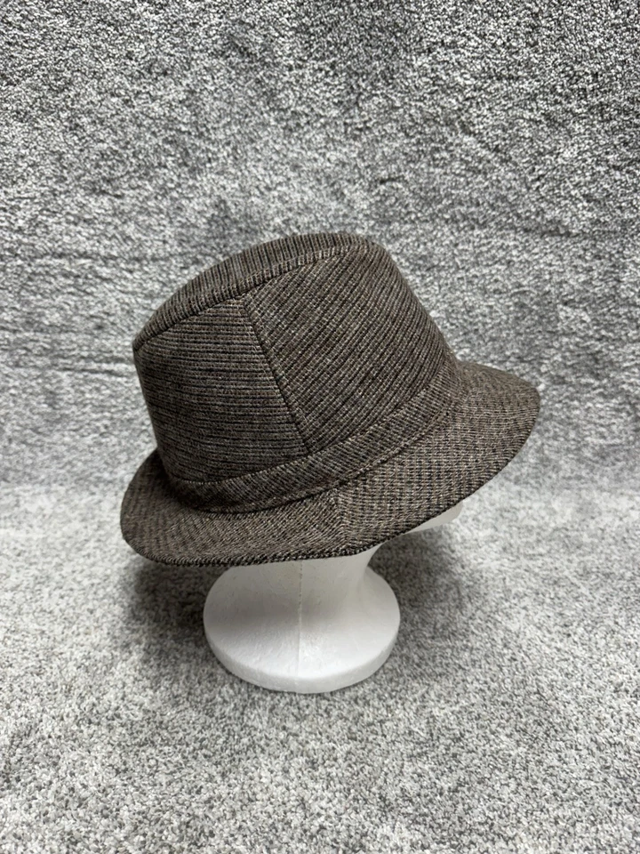 Sombrero Fedora De Colección Años 80 Para Hombres Mediano 7-7.5 Dapper Antiguo Dinero Mob Esposa Formal Preppy Foto 2 de 4
