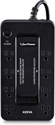 Cyberpower ST425 Standby UPS Battery Backup and Surge Protector, 425VA/260W, 8 O